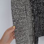 IRO Azure Fringe Blazer Jacket Open Front in Tweed Black and White Women's 38 M Photo 6