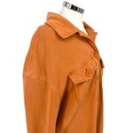 Avec Les Filles  Shirt Jacket Shacket Button Down Coat Orange Size Large Photo 3