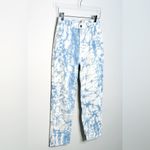 Rachel Comey Tie Dye Blue White High Rise Tapered Leg Jeans Size 0 Photo 4