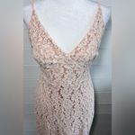 Lulus Sweet Blossom Blush Pink Lace Floral Dress Size 10 Photo 4