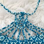Tori Praver Swimwear Tori Praver Seafoam Teal Blue Moroccan Boho Macrame Bikini Swim Top New S XL new Photo 2