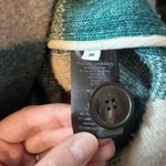 Isabel Marant Etoile Gabriel Teal Cream Checkered Wool Jacket Size FR 36 Small Photo 7