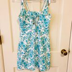 XOXO Vintage Y2K dresses white & blue linen floral dress Photo 2