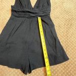 One Clothing Black Sleeveless Deep V Neck Romper Stretchy Gauze SZ M Festival Photo 7