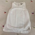 Anthropologie  Bordeaux Sweater white Tank top small Photo 0