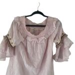 Monoreno  Women's Size Small Pink Off Shoulder Bell Sleeves Peasant‎ Blouse Photo 1