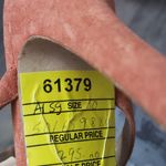 barney's new york  COOP Orange Suede Heels Pump Woman’s Size 10 Photo 11