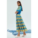 Alemais Linda Tiered Midi Dress Blue Size 8 Photo 11