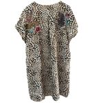 Johnny Was  Maisie Easy Button Linen Embroidered Tunic Dress Multicolor Size XL Photo 5