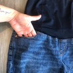 Isabel Maternity By Ingrid & Isabel Over The Belly MIDI Jean Shorts Size Medium Photo 11