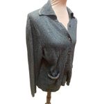 Woolrich  Vintage 90’s Women’s Teal Green Speckled Knit Cardigan – Size Medium Photo 4