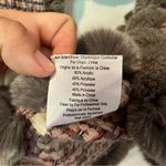 La Fiorentina Tweed Wrap With Rex Rabbit Trim New Pink Photo 5