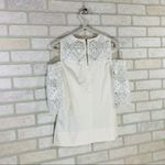 Ted Baker White Taluah Cold Shoulder Lace Top Photo 11