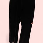 Rafaella Deep purple rain velvet whimsigoth holiday swanky silk wide leg pants NWT Photo 1