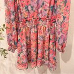 Lost + Wander  Floral Bliss Mini Dress in Peach Multi One Size NWT Photo 3