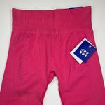 Joy Lab High Rise Seamless Ribbed Knit 7/8 Leggings Hot Pink NEW Size L Photo 1