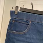 Terra & Sky NWOT  Size 4X Elastic Waist Split Hem Dark Wash Denim Jean Shorts Photo 1