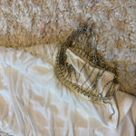 Forever 21  Rhinestone Elegant White Ruched Dress Photo 2