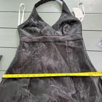 David's Bridal NWT  Halter Satin Tea-length Black Event Dress Whimsigoth Photo 9