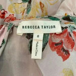 Rebecca Taylor marlena floral silk ruffle dress in size 8 Photo 6
