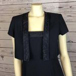 Y2K VINTAGE J. R. NITES BY CALIENDO Navy long dress & Bolero jacket 8 petites Blue Size 8P Photo 3