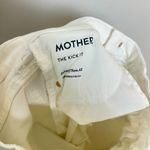 MOTHER The Kick It High Waist Straight Leg Jeans in Wash Fairest Of Them All White Size 26 Photo 12