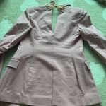 Oscar de la Renta SET pink bow peak label jacket blazer and pants suit set Photo 11