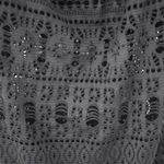 Aqua Green Crochet High Neck Black One Piece Swimsuit Medium Photo 5