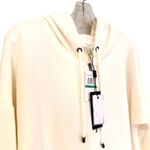 Cable & Gauge Studio Modal Blend Hoodie Womens Large Ivory Activewear Athleisure White Photo 1