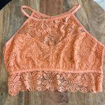 Zenana Outfitters Peach/Orange Lace Bralette NWOT Medium Photo 0