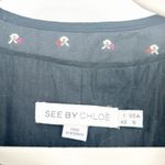 See By Chloe  Womens Geometric Embroidered Wool Blend Button Down Jacket Size‎ 6 Photo 4