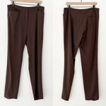 Eileen Fisher Brown High Rise Straight Leg Dress Pants | Medium Photo 1