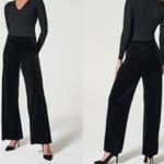 Spanx  black Velvet Split Hem Wide Leg Pant Size M tall Photo 1