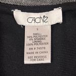 Cache Vintage  Sequin Jacket Cardigan Cropped Matte Black Open Front Womens Photo 11