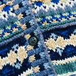 Susan Bristol Vintage Hand Knit Sweater Vest  Wool Striped Fair Isle Small Photo 3