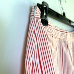 1 Madison Madison Red White Striped Skirt. Cotton Size 8 Like New Photo 6
