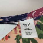 & Other Stories & OTHER STORIES Women's Floral Fairy Core V-Neck Tie Up Silk Blouse Size 4 Photo 9