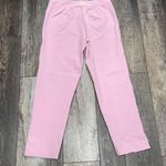 Leggiadro Bubblegum Pink Stretch Ankle Cropped Pants Classic Side Zip Size 12 Photo 8