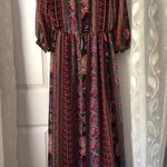 Love 21  Elegant Multicolor boho bohemian Maxi Dress women size S Photo 12