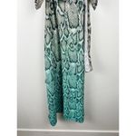 AFRM Ellis Ombre Snakeskin Print Wrap Maxi Dress XS Extra Small Party Cocktail Tan Photo 13