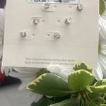 A New Day  Stud Earrings Sterling Silver Cubic Zirconia nickel free jewelry 3pair Photo 2