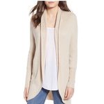 Leith  • Cream Oatmeal Colored Ribbed Cardigan Photo 2