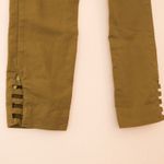 Cartonnier Anthropologie Trouser Ankle Pants Women's 6 Green Cutout Hem Stretch Photo 6