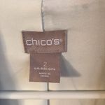 Chico's Like New Floral Twill Jacket Top Size Large Photo 5