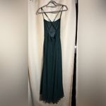 Lulus  Dreamy Romance Forest Green Backless Maxi Dress Small Photo 5
