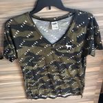 PINK - Victoria's Secret Pink Victoria’s Secret camo shirt size small pink vs v neck camo shirt loose top Photo 1