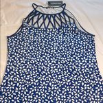 Noracora Halter Dress Blue and White Floral NWT Strappy Summer Coastal Size XXL Blue Photo 2