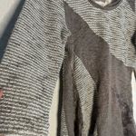 Anthropologie Angel of The North Taupe Mixed Lace Sweater Knit Large Metallic Photo 4