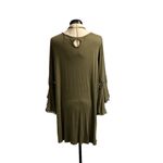 Fury Bell Sleeve Deep V Midi Dress Olive 2X Photo 1