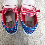 Hey Dude  Women's Sneakers - Red, White, and Blue Photo 6